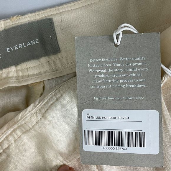 EVERLANE The Linen Way-High Drape Pant - Picture 6 of 13